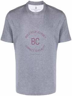Brunello Cucinelli футболка с надписью