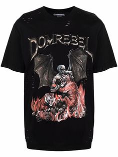 DOMREBEL футболка с графичным принтом