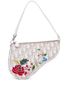 Christian Dior сумка Saddle 1990-х годов с узором Trotter