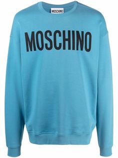 Moschino толстовка с приспущенными плечами и логотипом