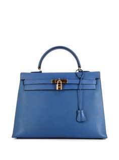 Hermès сумка Kelly 35 1998-го года с ручкой и ремнем
