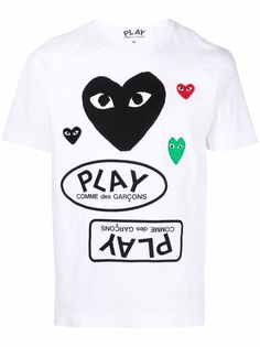 Comme Des Garçons Play футболка с логотипом