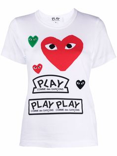Comme Des Garçons Play футболка с логотипом