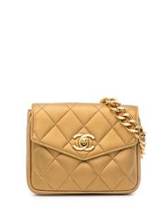 Chanel Pre-Owned стеганая поясная сумка Medallion 1992-го года