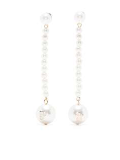 BAPY BY *A BATHING APE® серьги-подвески с искусственным жемчугом