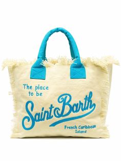 Mc2 Saint Barth пляжная сумка с вышитым логотипом