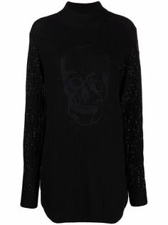 Philipp Plein платье с вышивкой Skull