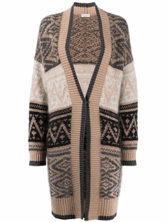 Brunello Cucinelli кардиган вязки интарсия с узором
