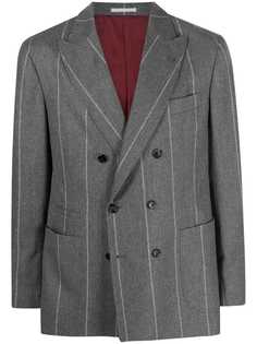 Brunello Cucinelli двубортный пиджак в полоску