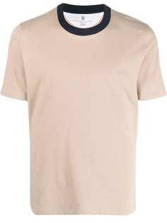 Brunello Cucinelli футболка с контрастным воротником