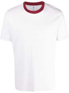Brunello Cucinelli футболка с контрастным воротником