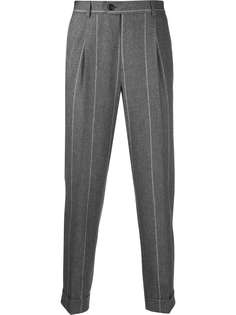 Brunello Cucinelli узкие брюки в полоску