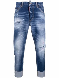 Dsquared2 джинсы Sailor с подворотами