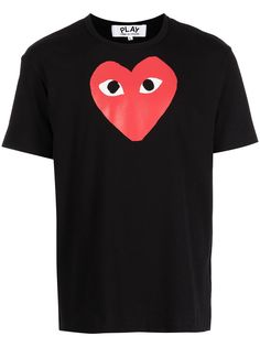 Comme Des Garçons Play футболка с логотипом