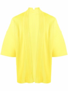 Homme Plissé Issey Miyake плиссированная куртка с короткими рукавами