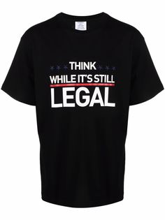 VETEMENTS slogan-print cotton T-shirt