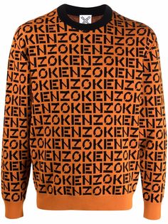 Kenzo джемпер с монограммой