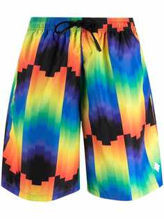 Marcelo Burlon County of Milan PRIDE_ALLOVER SWIMSHORT BLUE RED