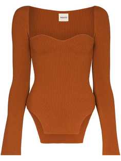 Khaite Maddy ribbed-knit top