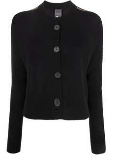 Lorena Antoniazzi side-stripe cashmere cardigan