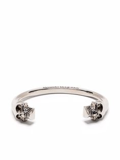 Alexander McQueen браслет-кафф Skull