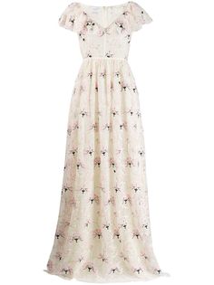 Giambattista Valli вечернее платье с цветочным принтом