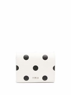 Furla polka-dot print compact wallet