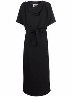 MM6 Maison Margiela cowl neck tie-waist dress
