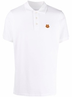 Kenzo рубашка поло с нашивкой Tiger