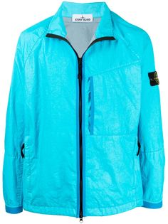 Stone Island logo-patch lightweight jacket