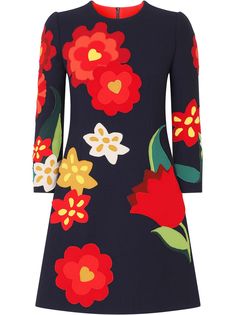 Dolce & Gabbana расклешенное платье с цветочным принтом