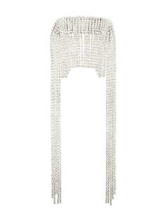 AREA crystal-embellished fringed headband