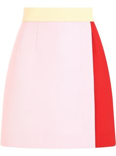 Dolce & Gabbana юбка в стиле колор-блок с завышенной талией