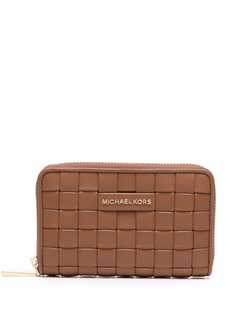 Michael Michael Kors woven zipped wallet