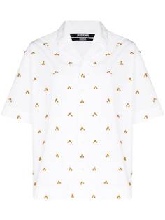 Jacquemus embroidered camp collar shirt