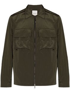 Wood Wood Egon zip-front shirt jacket