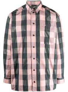 HENRIK VIBSKOV long-sleeved checked shirt