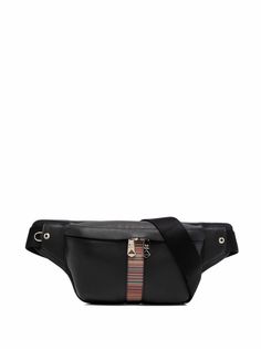 PAUL SMITH tape-detail leather belt bag