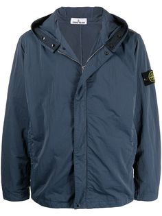 Stone Island logo patch pull-over jacket