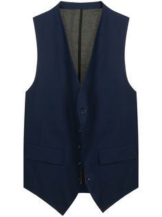 Raf Simons longline cotton waistcoat