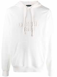 Diesel Red Tag appliqué-logo cotton hoodie