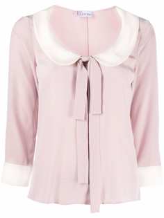 RED Valentino Peter Pan collar silk blouse
