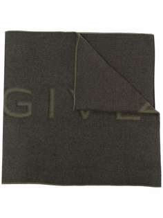 Givenchy logo-print knitted scarf