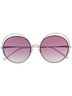 Max Mara over-frame round sunglasses