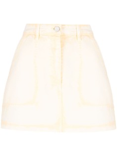 Alberta Ferretti юбка мини из вареного денима