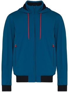Kiton спортивная куртка на молнии с капюшоном
