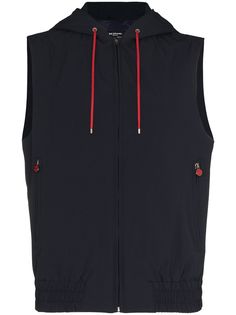 Kiton жилет на молнии с капюшоном