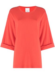 Allude топ с подвернутыми рукавами