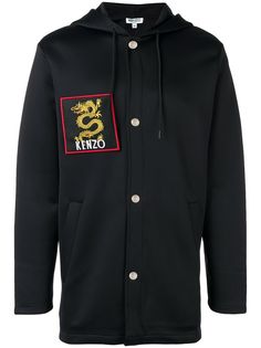 Kenzo толстовка с капюшоном и заплаткой с логотипом