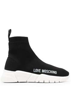 Love Moschino кроссовки-носки с логотипом